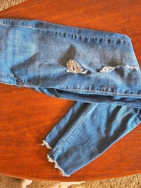 Blue Distressed Youth Jeans